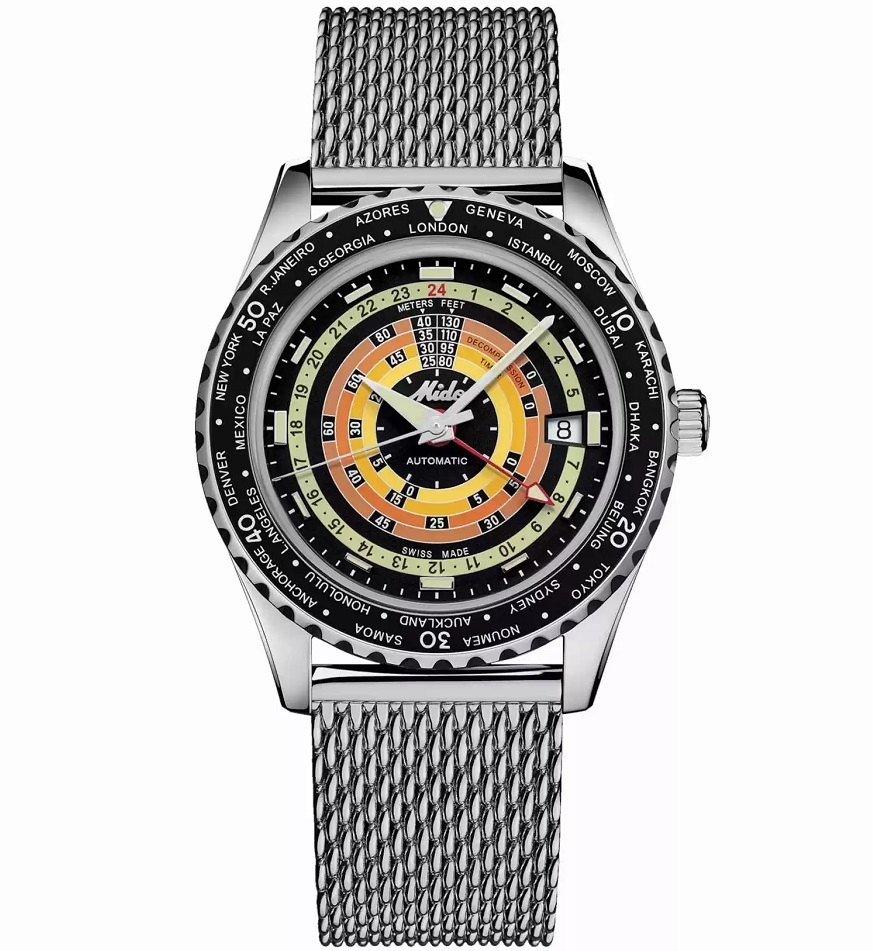 MIDO MOD. OCEAN STAR DECOMPRESSION WORLDTIMER